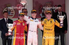 Race 1, 1st position Artem Markelov (Rus) Russian Time, 2nd position  Norman Nato (FRA) Racing Engineering and 3rd position Oliver Rowland (GBR) MP Motorsport 27.05.2016. GP2 Series, Rd 2, Monte Carlo, Monaco, Friday.