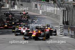 Race 1, Start of the race 27.05.2016. GP2 Series, Rd 2, Monte Carlo, Monaco, Friday.