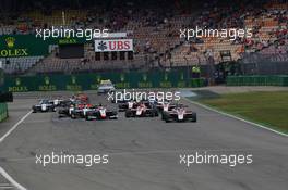 Race 1, Start of the race 30.07.2016. GP3 Series, Rd 5, Hockenheim, Germany, Saturday.