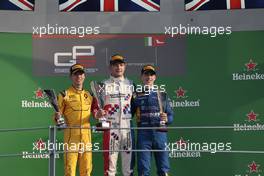 Race 1, 1st position Jake Dennis (GBR) Arden International, 2nd position Jack Aitken (GBR) Arden Internationa and 3rd position Jake Hughes (GBR) DAMS 03.09.2016. GP3 Series, Rd 7, Monza, Italy, Saturday.
