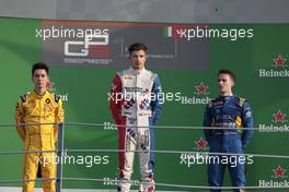 Race 1, 1st position Jake Dennis (GBR) Arden International, 2nd position Jack Aitken (GBR) Arden Internationa and 3rd position Jake Hughes (GBR) DAMS 03.09.2016. GP3 Series, Rd 7, Monza, Italy, Saturday.