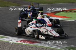 Race 2, Ralph Boschung (SUI) Koiranen GP and Artur Janosz (POL) Trident 04.09.2016. GP3 Series, Rd 7, Monza, Italy, Sunday.