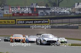 #1 AMG - Team Zakspeed Mercedes-AMG GT3: Luca Ludwig, Sebastian Asch.30.04.-01.05.2016, ADAC GT-Masters, Round 2, Sachsenring, Germany.