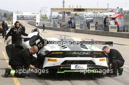 #5 HB Racing Lamborghini Huracán GT3: Norbert Siedler, Jaap van Lagen.30.04.-01.05.2016, ADAC GT-Masters, Round 2, Sachsenring, Germany.
