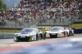 #50 YACO Racing, Audi R8 LMS: Philip Geipel, Marc Basseng. 22.-24.07.2016, ADAC GT-Masters, Round 4, Spielberg, Austria.