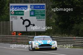 99, Aston Martin Racing, Aston Martin Vantage V8, Andrew Howard, Liam Griffin, Gary Hirsch, 05.06.2016. Le Mans 24 Hours Test Day, Le Mans, France.