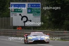68, Ford Chip Ganassi Racing, Ford GT, Joey Hand, Dirk Muller, Sebastien Bourdais, 05.06.2016. Le Mans 24 Hours Test Day, Le Mans, France.