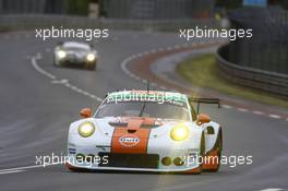 #86 Gulf Racing Porsche 911 RSR: Michael Wainwright, Adam Carroll, Ben Barker. 15.06.2015. Le Mans 24 Hour, Le Mans, France.