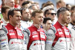 #7 Audi Sport Team Joest Audi R18: Marcel Fassler, Andre Lotterer, Benoit Tréluyer. 14.06.2015. Le Mans 24 Hour, Le Mans, France.