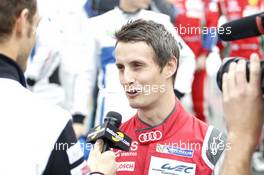 #8 Audi Sport Team Joest Audi R18 e-tron quattro: Oliver Jarvis. 14.06.2015. Le Mans 24 Hour, Le Mans, France.