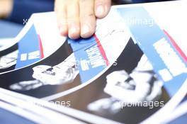Autograph cards of #66 Ford Chip Ganassi Racing Ford GT: Olivier Pla, Stefan Mücke, Billy Johnson 14.06.2015. Le Mans 24 Hour, Le Mans, France.