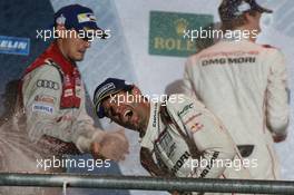 Race winner Mark Webber (AUS)#01 Porsche Team Porsche 919 Hybrid celebrates on the podium. 17.09.2016. FIA World Endurance Championship, Rd 6, 6 Hours of Circuit of the Americas, Austin, Texas, USA.