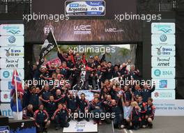 24.04.2016 - Hayden Paddon (NZL)-John Kennard (NZL) Hyundai New i20 WRC, Hyundai Motorsport race winner 21-24.04.2016 FIA World Rally Championship 2016, Rd 4, Rally Argentina, Villa Carlos Paz, Argentina
