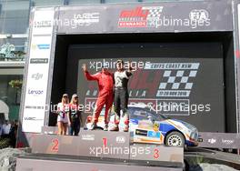 Podium WRC3 - Michel Fabre (FRA) Maxine Vilmot (FRA) Citroen DS3 R3T 17-20.11.2016 FIA World Rally Championship 2016, Rd 14, Australia, Coffs Harbour, Australia