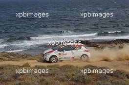 Fabio Andolfi (ITA) - Manuel Fenoli (ITA) Peugeot 208 R2,  Team Italia 10-12.06.2016 FIA World Rally Championship 2016, Rd 6, Rally Italia Sardinia, Sardegna, Italy