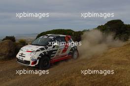 Matteo Fusi (ITA) - NicolÃ² Salgaro (ITA) Abarth 500 R3T 10-12.06.2016 FIA World Rally Championship 2016, Rd 6, Rally Italia Sardinia, Sardegna, Italy