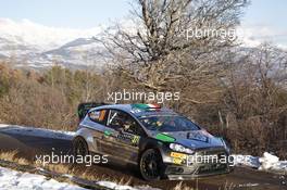 Lorenzo Bertelli, Simone Scattolin (Ford Fiesta WRC, #37) 20-24.01.2016 FIA World Rally Championship 2016, Rd 1, Rally Monte Carlo, Monte Carlo, Monaco