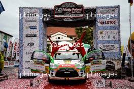 WRC 3 winners Simone Tempestini (ITA) Giovanni Bernachini (ITA), Citroen DS3 R3 Max 30.06-03.07.2016. World Rally Championship, Rd 7, Rally Poland, Mikolajki, Poland.
