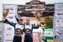 1st place Andreas Mikkelsen (NOR) Anders Jaeger (NOR), VW Polo WRC, Volswagen Motosport 30.06-03.07.2016. World Rally Championship, Rd 7, Rally Poland, Mikolajki, Poland.