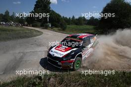 NicolÃ¡s Fuchs (PER) - Fernando Mussano (ARG) Skoda Fabia R5 30.06-03.07.2016. World Rally Championship, Rd 7, Rally Poland, Mikolajki, Poland.