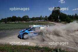 ELFYN EVANS (GBR) - CRAIG PARRY (GBR) FORD FIESTA R5, M-SPORT WORLD RALLY TEAM 30.06-03.07.2016. World Rally Championship, Rd 7, Rally Poland, Mikolajki, Poland.
