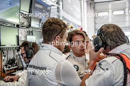 Nürburgring (GER) 26th May 2017. #42 BMW M6 GT3, BMW Team Schnitzer, Augusto Farfus (BRA). Charly Lamm (GER) Team Manager, #42 BMW M6 GT3, BMW Team Schnitzer, Marco Wittmann (GER),