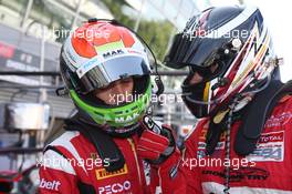 Matteo Cressoni (ITA) on the left and Michael Broniszewski (POL) 22.04.2017-23.04.2016 Blancpain Sprint Series, Round 2, Monza, Italy