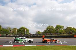 Bentley Team M-Sport - Maxime Soulet(BEL) - Andy Soucek(E) - Bentley Continental GT3 Strakka Racing - Andrew Watson(GBR) - Rob Bell(GBR) - McLaren 650S GT3 07.05.2017-08.05.2016 Blancpain Endurance Series, Round 2, Brands Hatch, United Kingdom