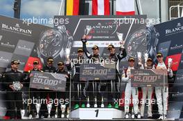 Podium Overall 13-14.05.2017. Blancpain Endurance Series, Rd 4, Silverstone, England.