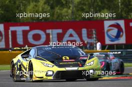 Barwell Motorsport - Adrian Amstutz(CHE), Martin Kodric(CRT), Patrick Kujala(FIN), Oliver Gavin(GBR) - Lamborghini Huracan GT3 27-30.07.2017. Blancpain Endurance Series, Rd 7, 24 Hours of Spa, Spa Francorchamps, Belgium