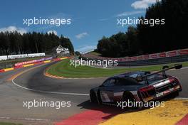 Audi Sport Team ISR - Pierre Kaffer(DEU), Frank Stippler(DEU), Kelvin van der Linde(ZAF) - Audi R8 LMS 27-30.07.2017. Blancpain Endurance Series, Rd 7, 24 Hours of Spa, Spa Francorchamps, Belgium