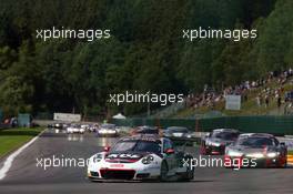 KUS Team75 Bernhard - Kevin Estre(FRA), Michael Christensen(DNK), Laurens Vanthoor(BEL) - Porsche 991 GT3 R 27-30.07.2017. Blancpain Endurance Series, Rd 7, 24 Hours of Spa, Spa Francorchamps, Belgium