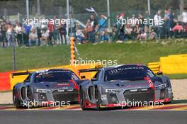 Audi Sport Team WRT - Marcel Fassler(CHE), Andre Lotterer(DEU), Dries Vanthoor(BEL) - Audi R8 LMS 27-30.07.2017. Blancpain Endurance Series, Rd 7, 24 Hours of Spa, Spa Francorchamps, Belgium