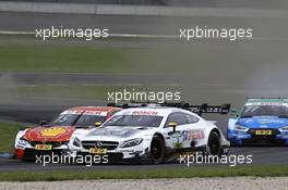 Augusto Farfus (BRA) - BMW M4 DTM BMW Team RMG Paul Di Resta (GBR) - Mercedes-AMG C63 DTM Mercedes-AMG Motorsport SILBERPFEIL Energy 20.05.2017, DTM Round 2, Lausitzring, Germany, Saturday.
