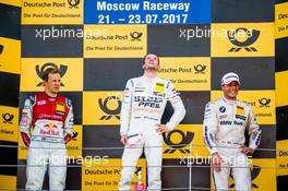 Mattias Ekstršm (SWE) Audi Sport Team Abt Sportsline, Audi A5 DTM Maro Engel (GER) Mercedes-AMG Team HWA, Mercedes-AMG C63 DTM Bruno Spengler (CAN) BMW Team RBM, BMW M4 DTM 23.07.2017, DTM Round 5, Moscow, Russia, Sunday.