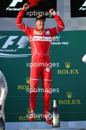 1st place Sebastian Vettel (GER) Ferrari. 26.03.2017. Formula 1 World Championship, Rd 1, Australian Grand Prix, Albert Park, Melbourne, Australia, Race Day.