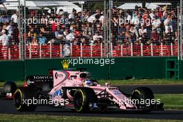 Esteban Ocon (FRA) Sahara Force India F1 VJM10. 26.03.2017. Formula 1 World Championship, Rd 1, Australian Grand Prix, Albert Park, Melbourne, Australia, Race Day.