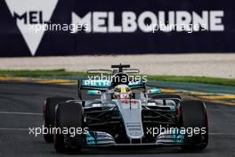 Lewis Hamilton (GBR) Mercedes AMG F1 W08. 25.03.2017. Formula 1 World Championship, Rd 1, Australian Grand Prix, Albert Park, Melbourne, Australia, Qualifying Day.