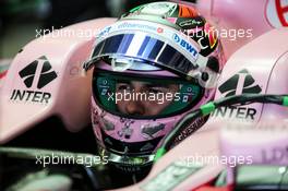 Sergio Perez (MEX) Sahara Force India F1 VJM10. 25.03.2017. Formula 1 World Championship, Rd 1, Australian Grand Prix, Albert Park, Melbourne, Australia, Qualifying Day.