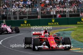 Kimi Raikkonen (FIN) Ferrari SF70H. 25.03.2017. Formula 1 World Championship, Rd 1, Australian Grand Prix, Albert Park, Melbourne, Australia, Qualifying Day.