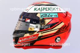 The helmet of Kimi Raikkonen (FIN) Ferrari. 23.03.2017. Formula 1 World Championship, Rd 1, Australian Grand Prix, Albert Park, Melbourne, Australia, Preparation Day.