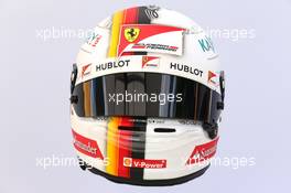 The helmet of Sebastian Vettel (GER) Ferrari. 23.03.2017. Formula 1 World Championship, Rd 1, Australian Grand Prix, Albert Park, Melbourne, Australia, Preparation Day.