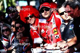 Ferrari fans. 23.03.2017. Formula 1 World Championship, Rd 1, Australian Grand Prix, Albert Park, Melbourne, Australia, Preparation Day.