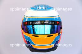 The helmet of Fernando Alonso (ESP) McLaren. 23.03.2017. Formula 1 World Championship, Rd 1, Australian Grand Prix, Albert Park, Melbourne, Australia, Preparation Day.