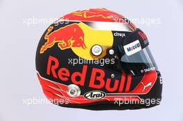 The helmet of Max Verstappen (NLD) Red Bull Racing. 23.03.2017. Formula 1 World Championship, Rd 1, Australian Grand Prix, Albert Park, Melbourne, Australia, Preparation Day.