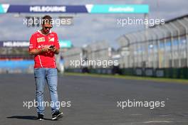 Sebastian Vettel (GER) Scuderia Ferrari  22.03.2017. Formula 1 World Championship, Rd 1, Australian Grand Prix, Albert Park, Melbourne, Australia, Preparation Day.