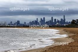 Scenic Brighton Beach. 22.03.2017. Formula 1 World Championship, Rd 1, Australian Grand Prix, Albert Park, Melbourne, Australia, Preparation Day.