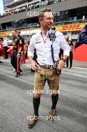 Christian Horner (GBR) Red Bull Racing Team Principal on the grid. 09.07.2017. Formula 1 World Championship, Rd 9, Austrian Grand Prix, Spielberg, Austria, Race Day.