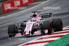 Sergio Perez (MEX) Sahara Force India F1 VJM10. 09.07.2017. Formula 1 World Championship, Rd 9, Austrian Grand Prix, Spielberg, Austria, Race Day.