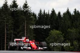 Sebastian Vettel (GER) Ferrari SF70H. 08.07.2017. Formula 1 World Championship, Rd 9, Austrian Grand Prix, Spielberg, Austria, Qualifying Day.